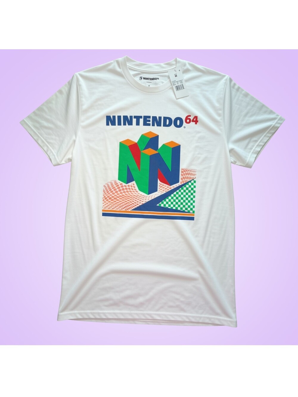 Nintendo 64 N64 Men's Medium White Retro Logo Graphic T-Shirt Gaming Tee NWT